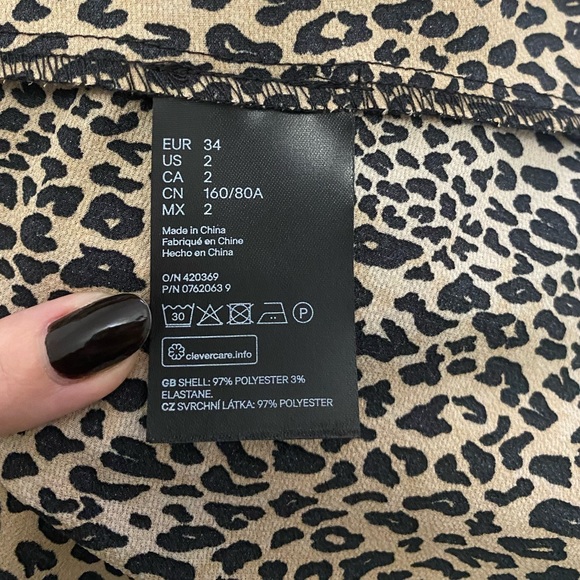 Leopard Print Wrap Dress - Picture 6 of 6